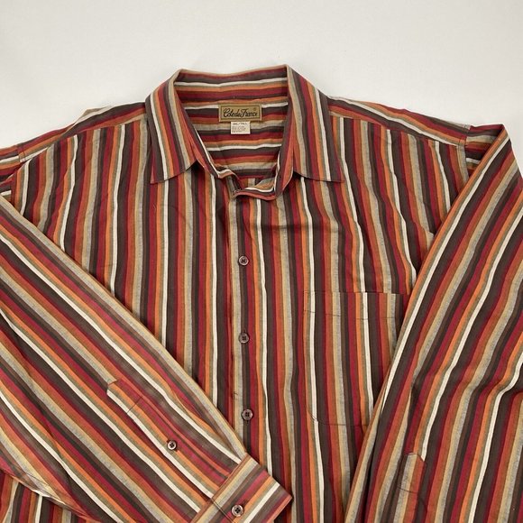 Cote De France Shirt Multicolor Striped Button Up Cotton sz 3XL Tall 3XLT EUC! - Picture 2 of 10
